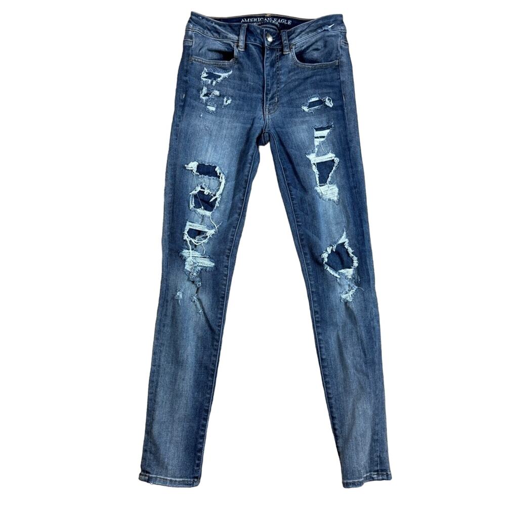 American Eagle Outfitters Distressed High Rise Jeggings Size 6